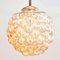 Large Mid-Century Modern Amber Bubble Glass Ceiling Light by Helena Tynell for Limburg, Germany, 1960s, Immagine 3