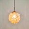 Large Mid-Century Modern Amber Bubble Glass Ceiling Light by Helena Tynell for Limburg, Germany, 1960s 5