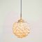 Large Mid-Century Modern Amber Bubble Glass Ceiling Light by Helena Tynell for Limburg, Germany, 1960s 2