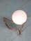 Lámpara de mesa orgánica vintage de cobre y opalino, Imagen 8