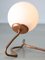 Vintage Organic Table Lamp in Copper and Opaline 5