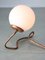 Lampe de Bureau Vintage Organique en Cuivre et Opaline 4