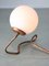 Vintage Organic Table Lamp in Copper and Opaline 4