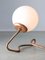 Lampe de Bureau Vintage Organique en Cuivre et Opaline 2