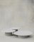 Tavolini da caffè Raindrop in quercia bianca e microcrete di Fred Rigby Studio, set di 3, Immagine 1