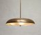 Large Pendant Lamp with Glass Shade, Italy, 1950s 2