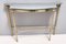 Vintage Brass Console Table with Mirrored Top, Italy, 1960s 3