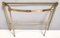 Vintage Brass Console Table with Mirrored Top, Italy, 1960s 12