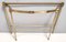 Vintage Brass Console Table with Mirrored Top, Italy, 1960s, Image 12