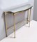 Vintage Brass Console Table with Mirrored Top, Italy, 1960s 6