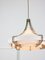 Lámpara en cascada danesa vintage de vidrio acrílico y plástico, Imagen 4