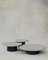 Raindrop Coffee Table Set in Microcrete and Midnight Blue by Fred Rigby Studio, Set of 3 1