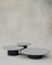 Raindrop Coffee Table Set in Microcrete and Midnight Blue by Fred Rigby Studio, Set of 3, Image 1