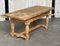 Larger French Bleached Oak Coffee Table, 1920 1