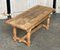 Larger French Bleached Oak Coffee Table, 1920 12