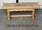 Larger French Bleached Oak Coffee Table, 1920 2