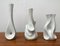 Mid-Century German White Sculptural Op Art Vases by Peter Müller for Sgrafo Modern, 1960s, Set of 6, Image 12
