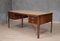 Mid-Century Italian Writing Desk in Walnut and Leather, 1950, Image 13