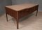 Mid-Century Italian Writing Desk in Walnut and Leather, 1950, Image 5