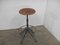 Vintage Stool in Beech and Iron, 1950s 1