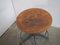 Vintage Stool in Beech and Iron, 1950s 9