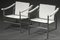 White Leather LC1 Basculant Chair by Le Corbusier, Pierre Jeanneret & Charlotte Perriand for Cassina, 1970s, Image 1