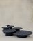 Raindrop Full Set in Black Oak and Midnight Blue by Fred Rigby Studio, Set of 6 1