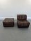 DS-11 Patchwork Lounge Chair with Pouf from De Sede, 1970s, Set of 2 3