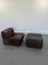 DS-11 Patchwork Lounge Chair with Pouf from De Sede, 1970s, Set of 2 1