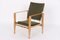 Safari Chairs with Green Canvas Fabric by Kaare Klint for Rud. Rasmussen, 1970s, Set of 2, Image 8