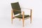 Safari Chairs with Green Canvas Fabric by Kaare Klint for Rud. Rasmussen, 1970s, Set of 2, Image 7