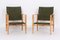 Safari Chairs with Green Canvas Fabric by Kaare Klint for Rud. Rasmussen, 1970s, Set of 2, Image 2