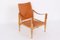 Safari Chair with Natural Leather by Kaare Klint for Rud. Rasmussen, Image 3