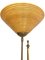 Lámpara de pie ajustable italiana de caña y latón, años 60, Imagen 7
