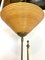 Lámpara de pie ajustable italiana de caña y latón, años 60, Imagen 3