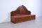 Antique Wooden Bench with Backrest, 1890s, Image 1