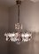 Vintage Ceiling Lamp with Gold-Plated Metal Frame and Crystal Glass Hanging, 1970s, Image 5