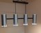 Vintage Ceiling Lamp with 4 Aluminum Tubes, 1970s 5