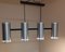 Vintage Ceiling Lamp with 4 Aluminum Tubes, 1970s, Image 5