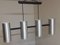 Vintage Ceiling Lamp with 4 Aluminum Tubes, 1970s 2