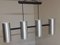 Vintage Ceiling Lamp with 4 Aluminum Tubes, 1970s, Image 2