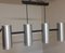 Vintage Ceiling Lamp with 4 Aluminum Tubes, 1970s, Image 3