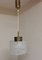 Vintage Ceiling Lamp with Foam Glass Tube on Brass Mount, 1970s, Image 2