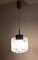 Vintage Ceiling Lamp with Foam Glass Tube on Brass Mount, 1970s, Image 6