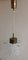 Vintage Ceiling Lamp with Foam Glass Tube on Brass Mount, 1970s, Image 4