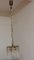 Vintage Ceiling Lamp with Brass Plate and Crystal Glass Hanging, 1970s, Image 2