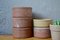 Stoneware Farm Pots, 1940s, Set of 5 2