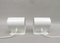 Small Space Age Table Lights in Metal White from Sölken Leuchten, 1970s, Set of 2 6