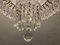 Lámpara de araña con cuentas de cristal blanco, años 60, Imagen 7