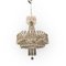 White Crystal Beaded Chandelier, 1960s, Image 1